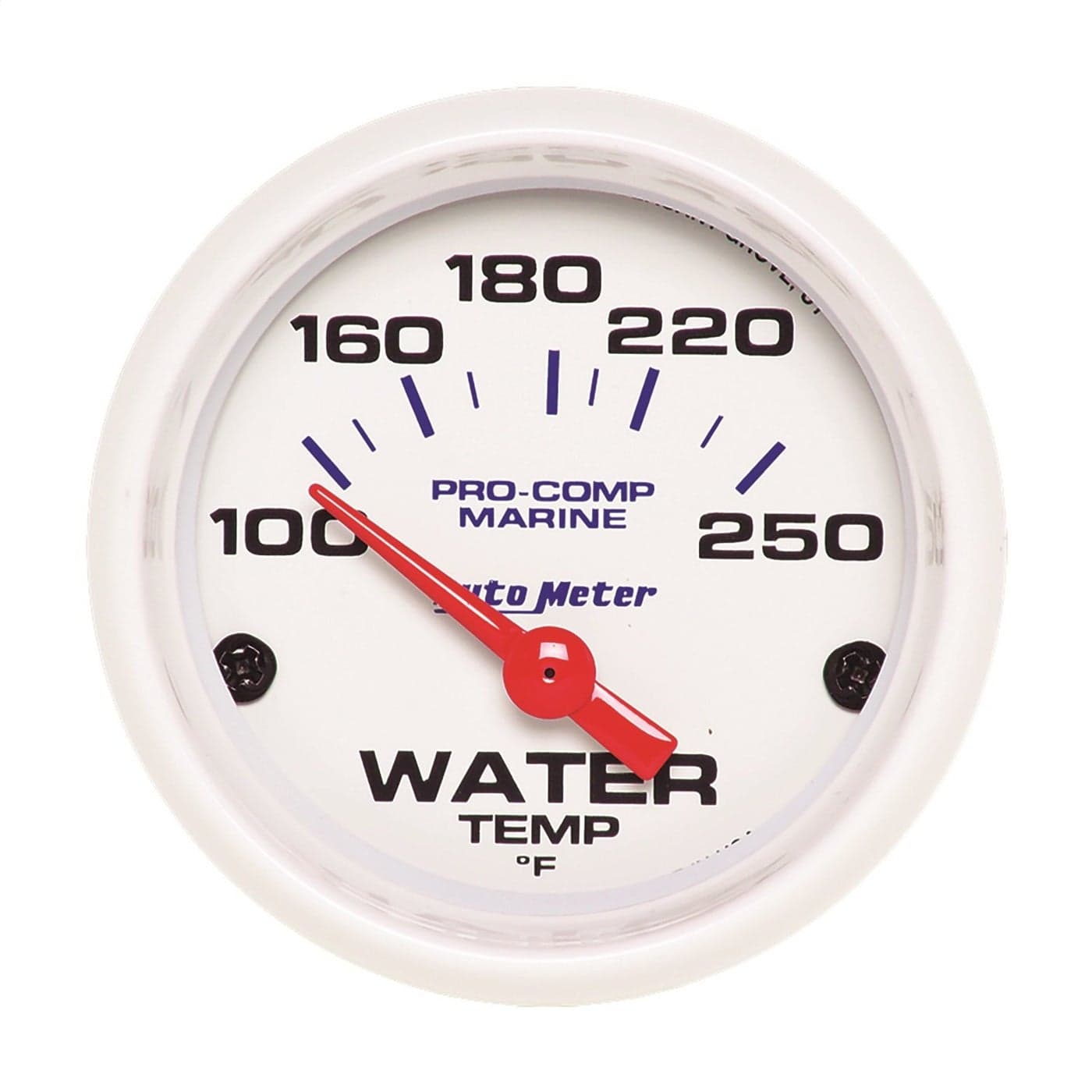 AUTO METERAutoMeter Gauge Water Temp 2 116 100250f Electric Marine White 200762