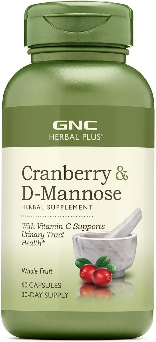 GNC Herbal Plus Cranberry DMannose 60 capsules