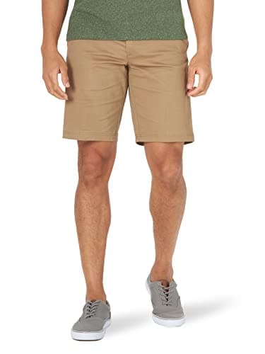 Lee Men's Extreme Motion Flat Front Short Original Khaki 34
