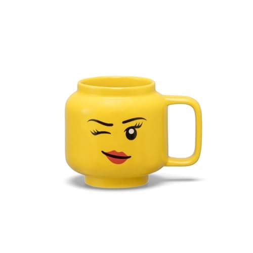 LEGO Ceramic Mug Small - Winking Girl - 255 ml | Perfect Mug Gifts for Men Mugs for Kids and Women Cool Fun and Unique Small Cup Dishwasher Safe