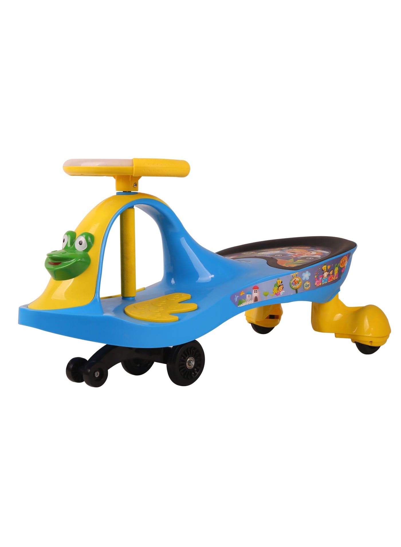 Lovely Baby Kids Ride on Swing Car LB 7811 – 360° Rotating Steering, Music & Lights, Non-Slip Foot Pad, PP Wheels – Ride-On Car for Kids Up to 5 Years
