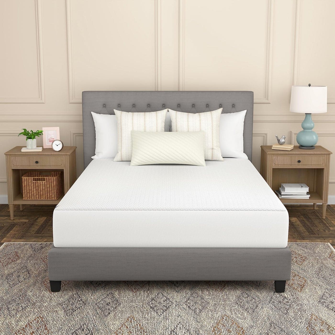 Sealy Complete Protection Waterproof Stain Protection Antimicrobial Soft Comfort Top PerfectGrip Stretch Sidewalls Machine Washable Fitted Mattress Protector Full Size White