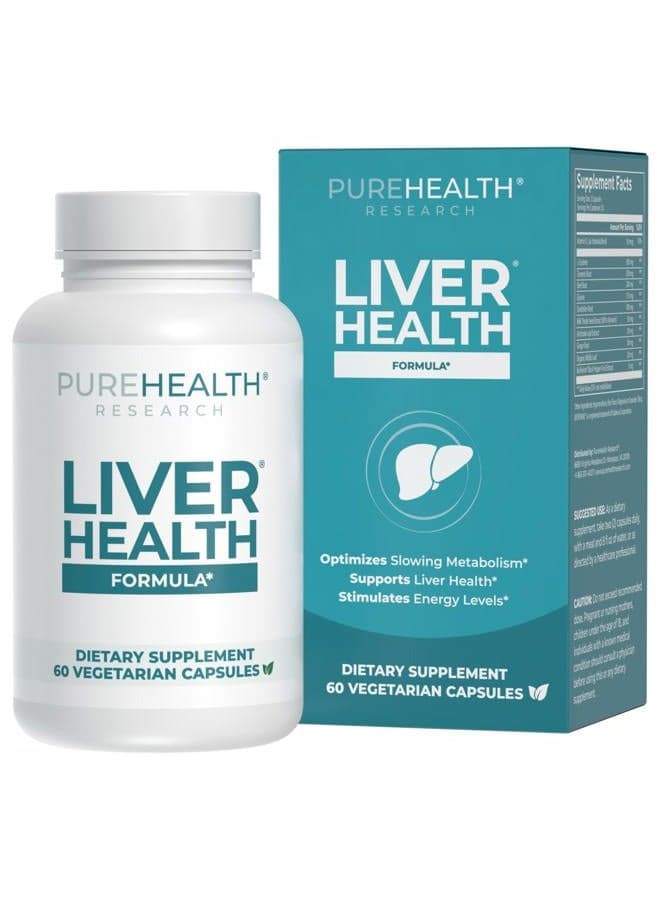 Liver Health Repair & Cleanse Supplement - Blend with Artichoke Extract, Milk Thistle, Ginger, Alfalfa, Turmeric & Beet Roots, Support Health Liver Function Boost Immune System -