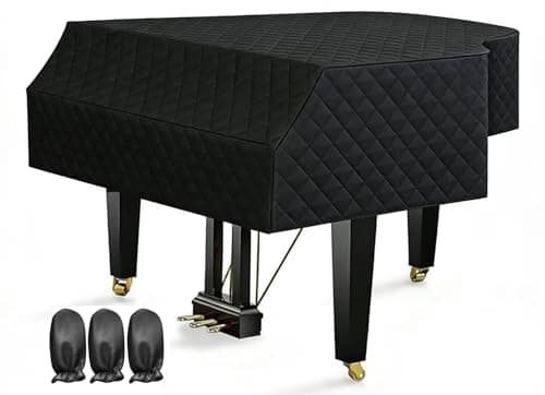 PCLOOV-Grand Piano Cover Waterproof Moisture-proof and Dustproof Grand Piano Protective Cover (180cm/70.87in)