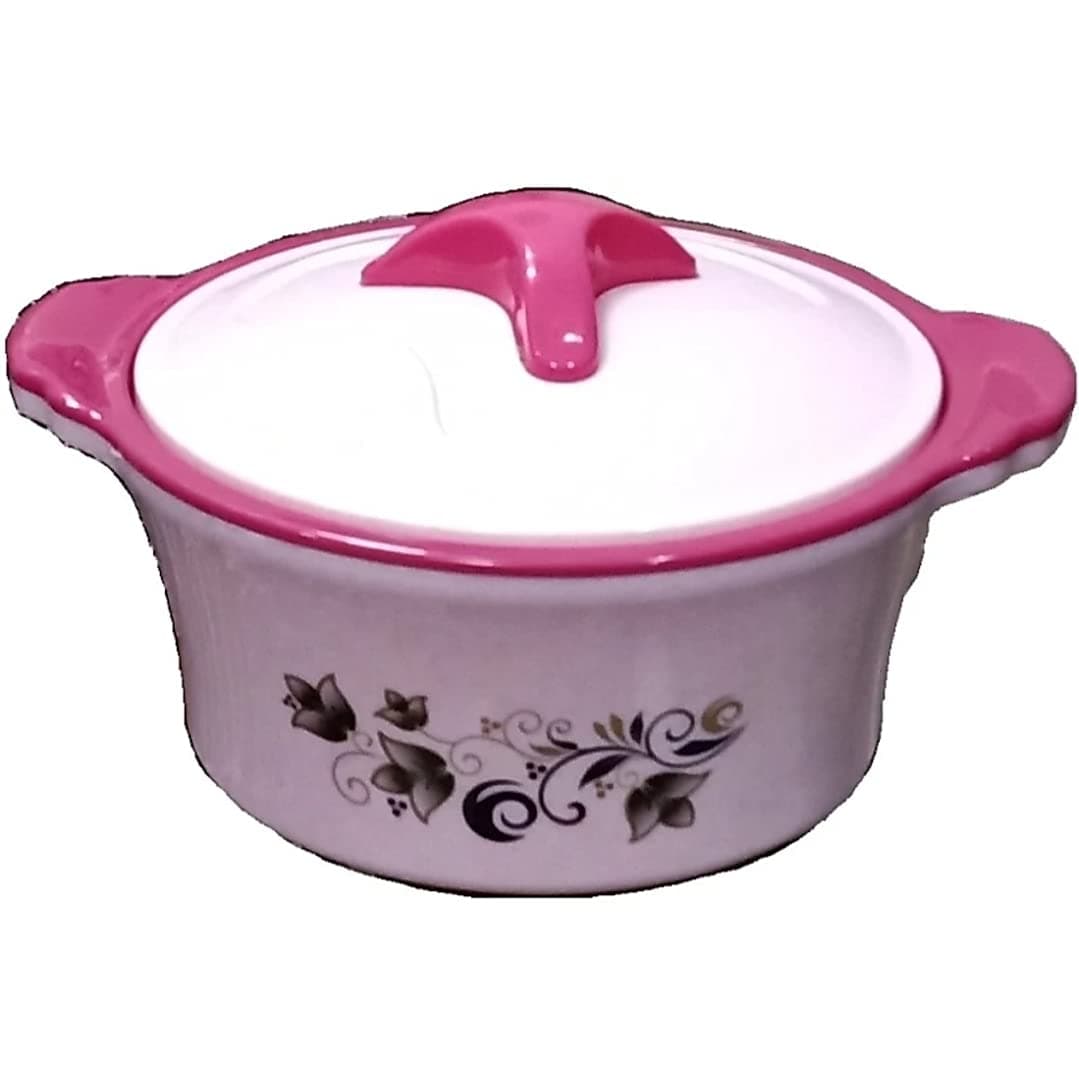 Silvester Kitchen King 2000 Insulated Inner Stainless Steel CasseroleChapati Box 2000 ml Pink