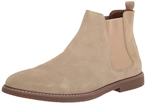 Steve Madden Men's Highline Chelsea Boot, Sand Suede, 8.5