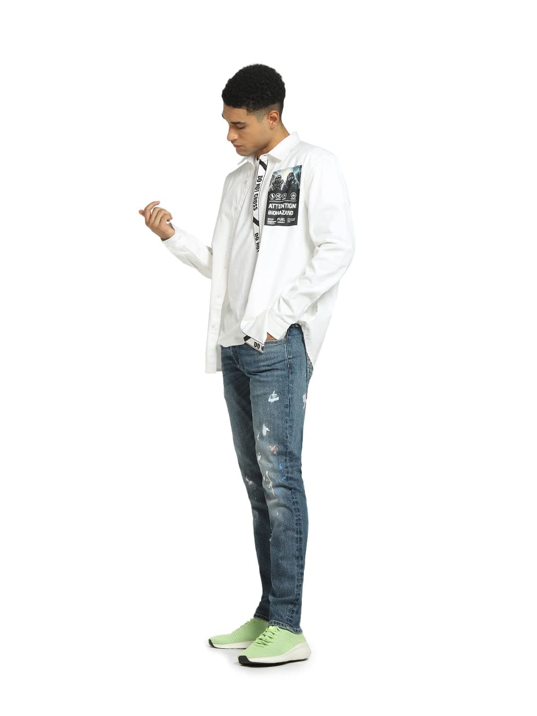JACK & JONES Slim Fit Jeans(260623601_Dark Blue Denim_28/30)