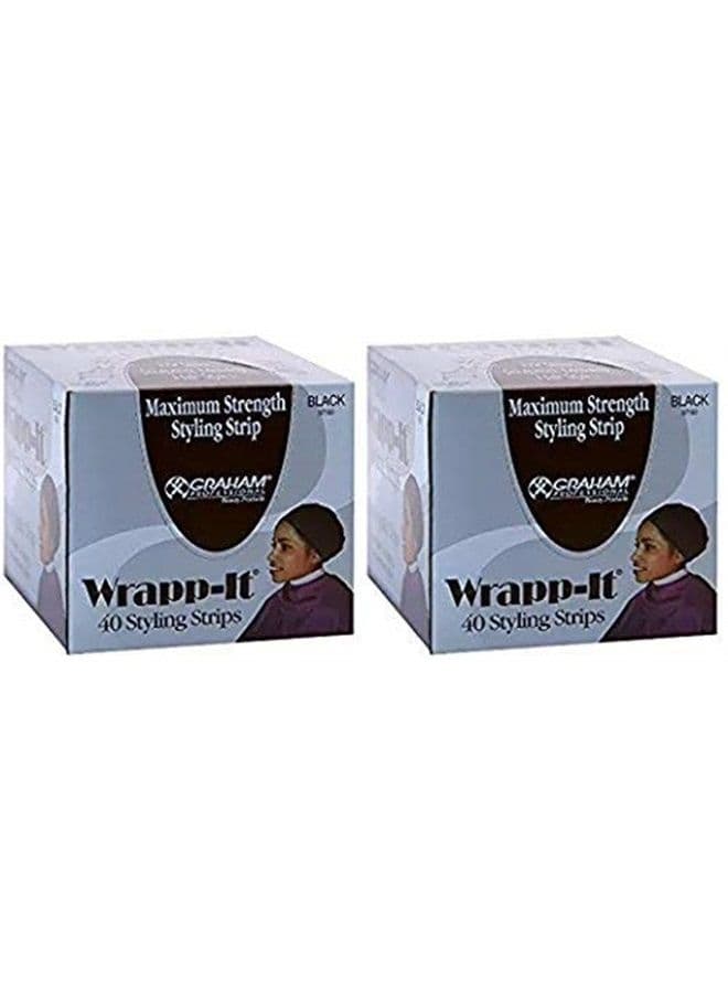 Wrapp-It Black Styling Strips (2 Pack)