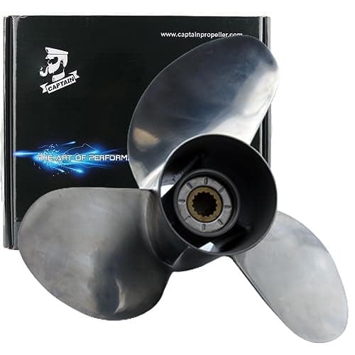 Boatman OEM Prop 14x21 Stainless Outboard Propeller fit Suzuki Boat Engine 70-140 HP,15 Spline Tooth