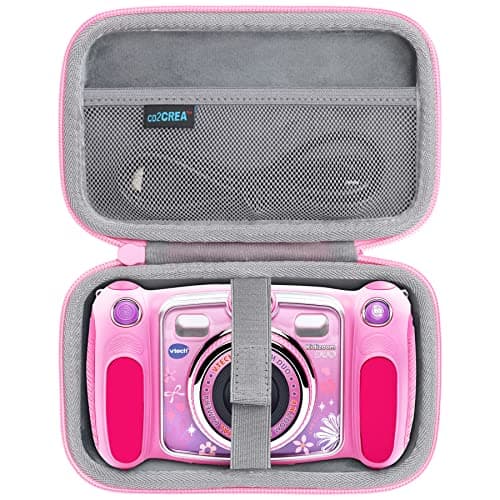 co2CREA Hard Case Replacement for VTech Kidizoom Duo/DX/Deluxe/Twist/Pix/Pix Plus Selfie Camera (Pink Case)
