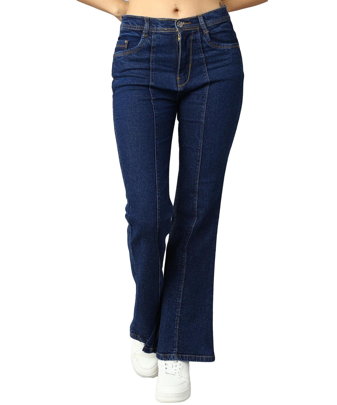 Nifty Women's Denim Wide Leg Jeans (Jean_1452_BSC_36_Blue_36)