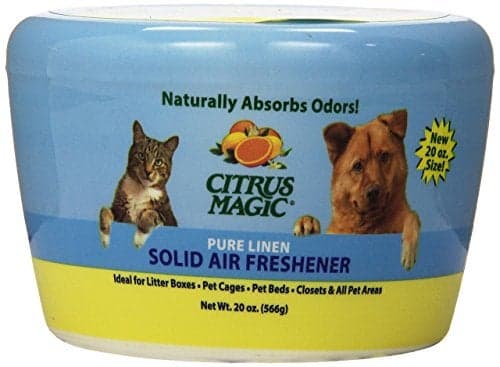 Citrus Magic Pet Odor Absorbing Solid Air Freshener, Pure Linen, 20-Ounce