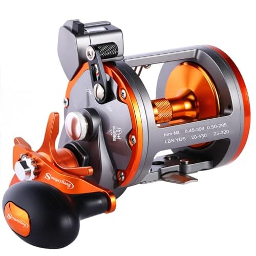 Sougayilang Line Counter Trolling Reel Conventional Level Wind Fishing ReelThunder LS II 3000L