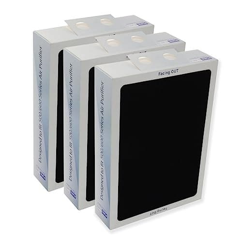 PUREBURG Replacement Smokestop Filter Compatible with Blueair 500 600 Classic 503 505 603 650E 550E 501 510 555EB 601 605 580i 680i Air Purifiers, H13 True HEPA Activated Carbon 2 in 1