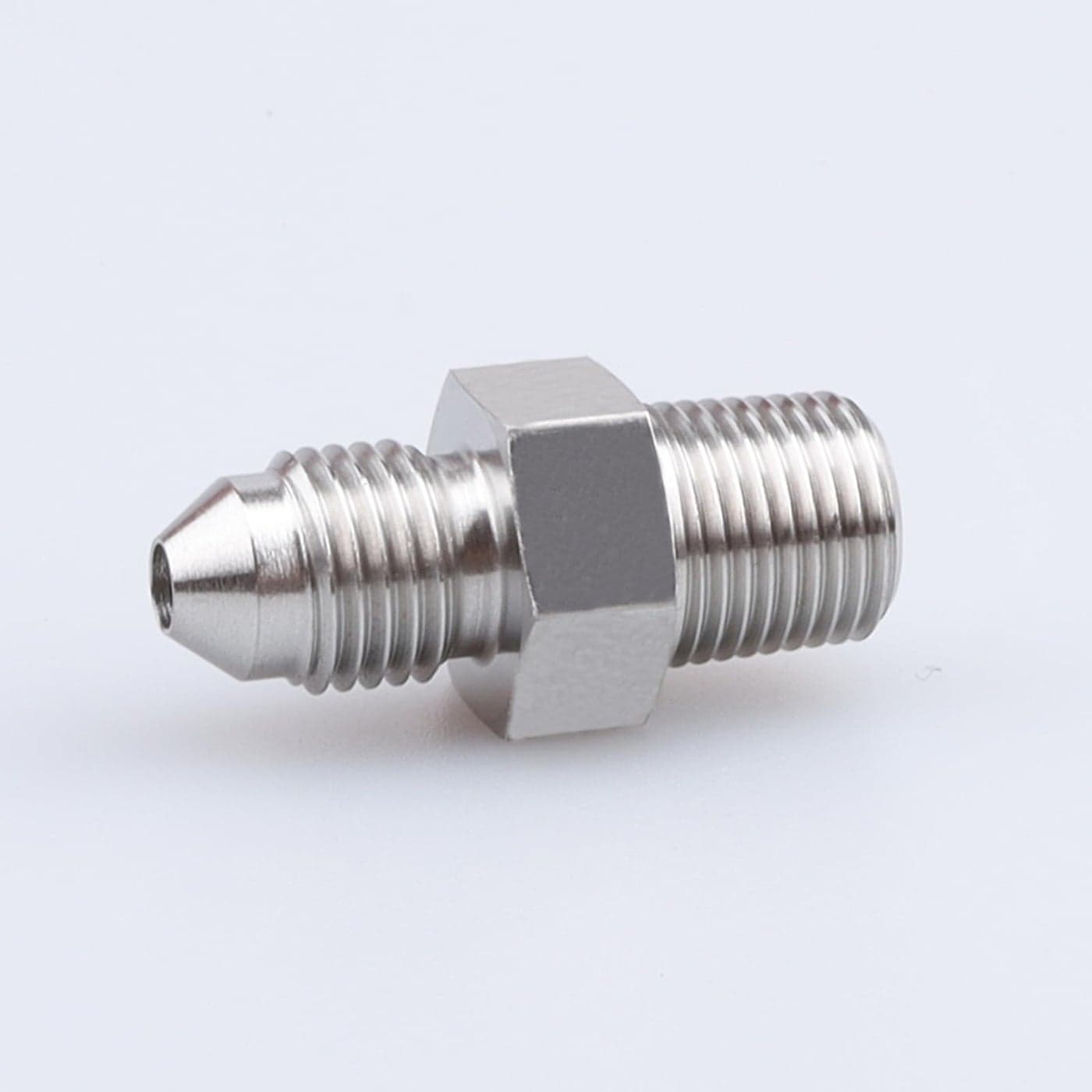 AC PERFORMANCE Male 18 NPT to 3 AN Flare Adapter Straight Stainless Steel