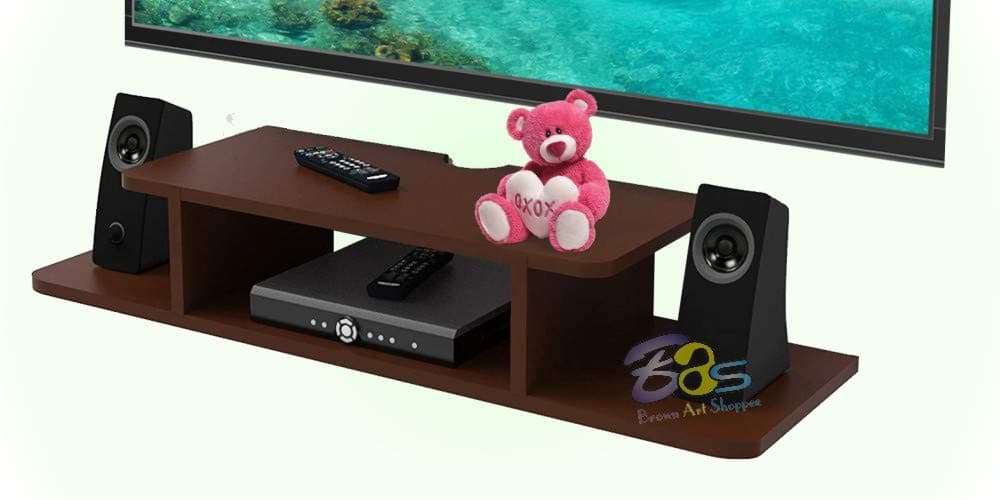 Brown Art Shoppee Set Top Box Stand Tv Unit for Living Room with Beautiful Design (Brown)