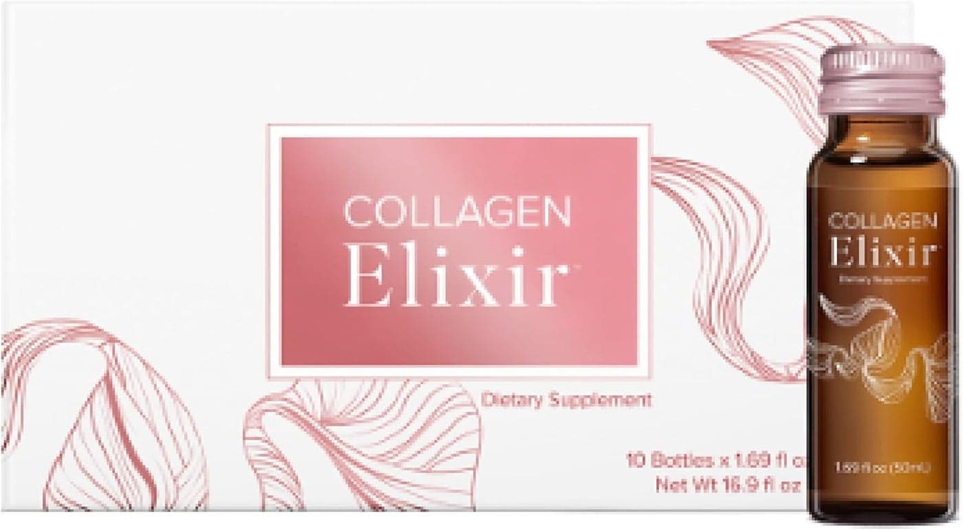 Isagenix Collagen Elixir Drink with Marine Collagen Peptides Support a Youthful Appearance with Vitamin C Zinc Biotin 50 mL