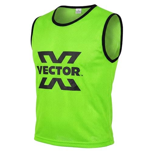 Vector X Training Bibs for Football Soccer Basketball Volleyball for Track and Field Play (XL, GREEN, 1)