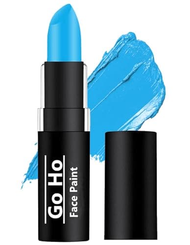 Go Ho Makeup Sky Blue CreamBlendable Stick Body Paint Professional SFX MakeupSafe Facepaint NoseLip Smacking for HalloweenSky Blue