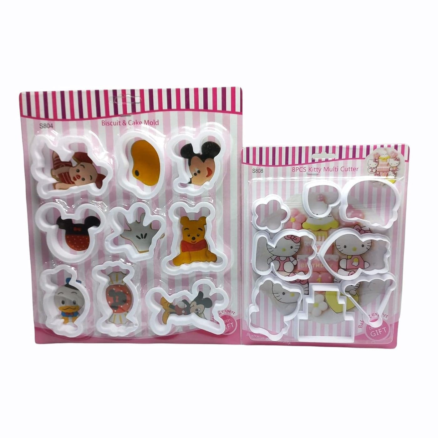Shunda 9 8 PCSCartoon Characters Theme Plastic Fondant Cookie Cutters Cake Decorating Tools Set of 2