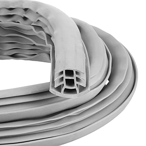 Kingdder Concrete Expansion Joint Filler Driveway Crack Filler Flexible EPDM Rubber Strip for Concrete Crack Repair Replacement Weather Aging Resistance Expansion Joint(1'' Wide, 10 ft Long)