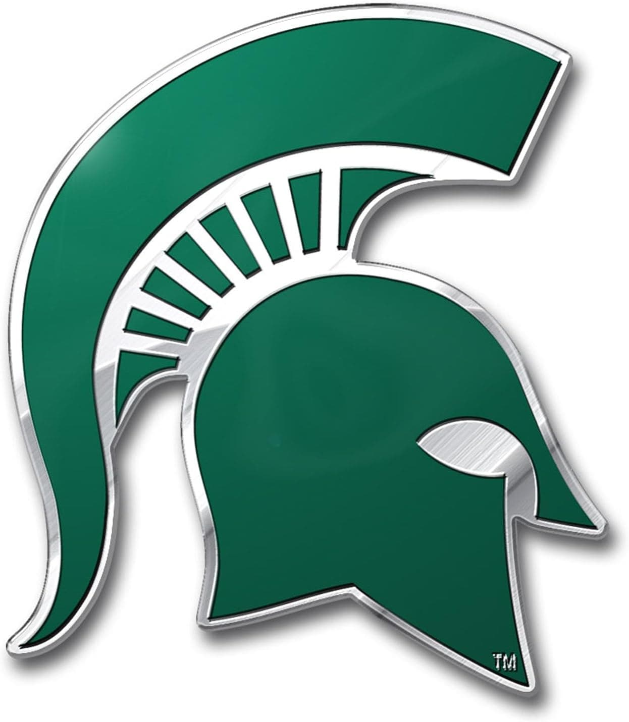 FANMATS 60540 Michigan State Spartans Heavy Duty Aluminum Embossed Color Emblem Auto Emblem Decal