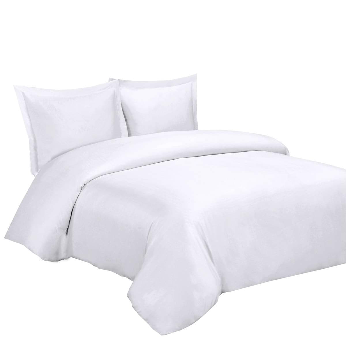 Royal Hotel Bedding 100 Cool Duvet Covers Viscose Made from Bamboo Duvet Cover Set Comforter Cover Duvet Cover Set with Corner Ties and Button Closer KingCal King Size White