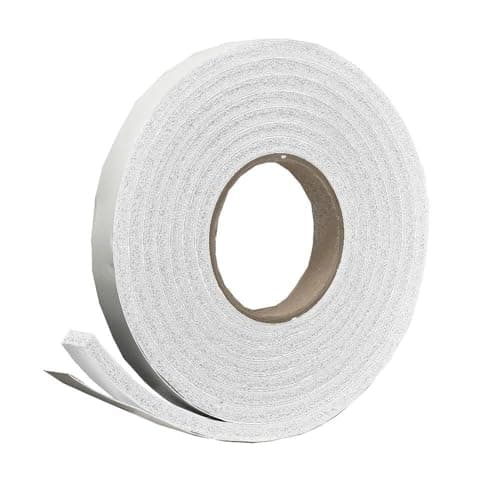 Frost King R338WH Sponge Rubber Foam Tape 3/8in Wide x 3/16in Thick x 10ft Long, White