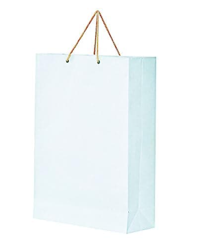 PPJ Gold Corporate Gift Gifting Paper Carry Bag 16 Inch X 12 Inch X 4 Inch Pack of 10