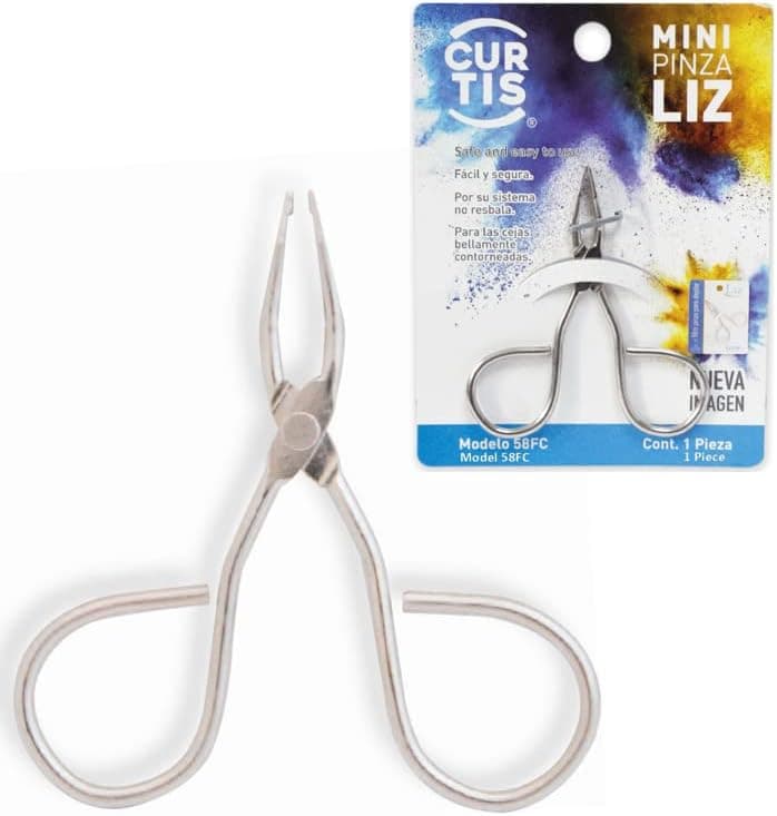 PROFESSIONAL Mini TWEEZERS The BEST PRECISION EYEBROW TWEEZERS MenWomen PORTABLETRAVEL Length 28 Width 22 Beauty Tools for Facial Hair Ingrown Hair Blackhead Model 58FC MADE IN MEXICO