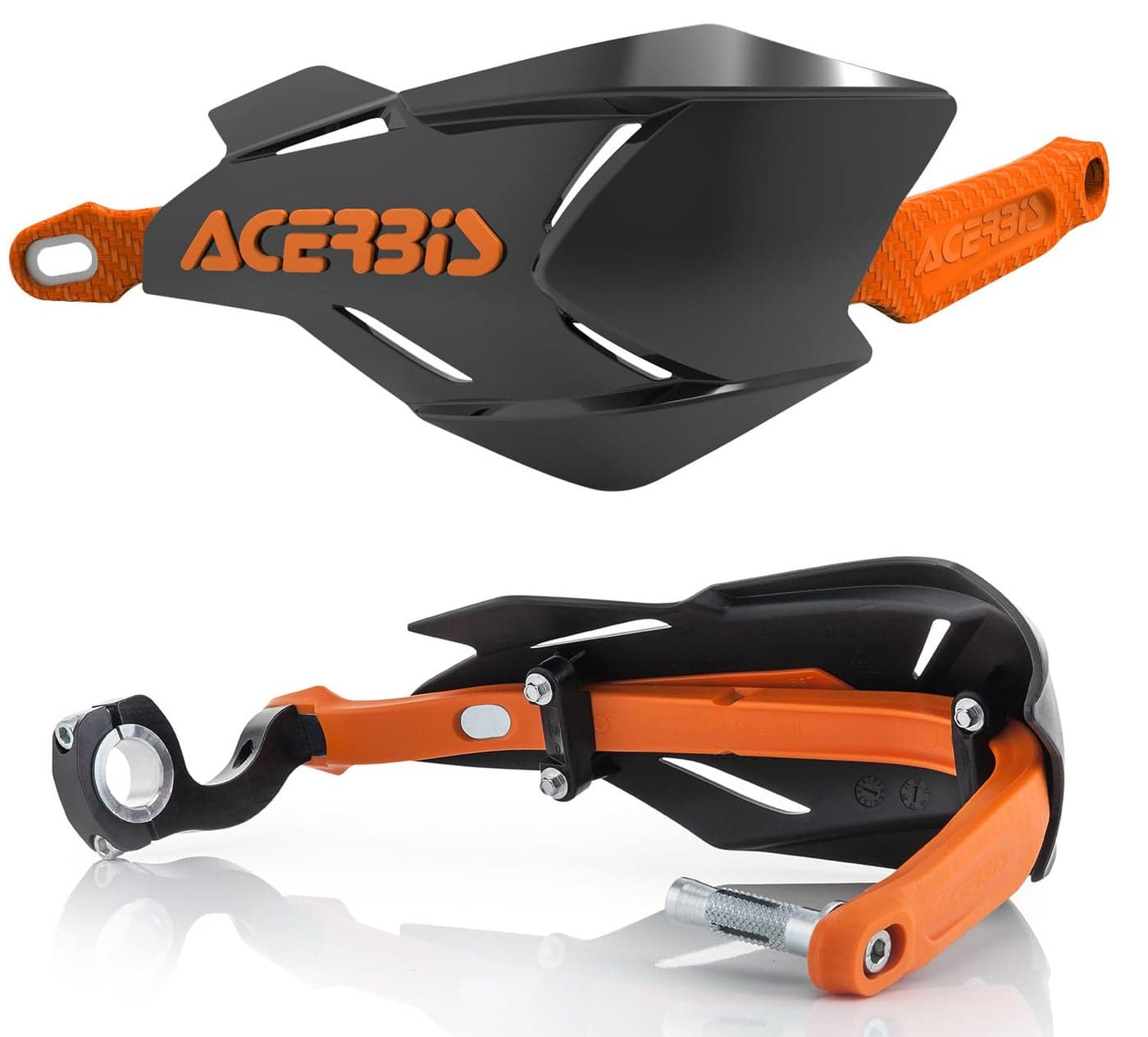 Acerbis 22397313 Moto Hand Guards BlackOrange Size Unifit