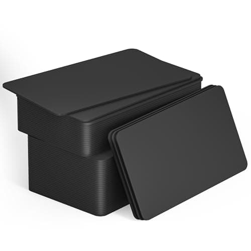 50pcs Black NFC Tags - NFC Business Cards, 215 Cards, Blank, Rewritable, 504 Bytes, Programmable, iPhone Compatible
