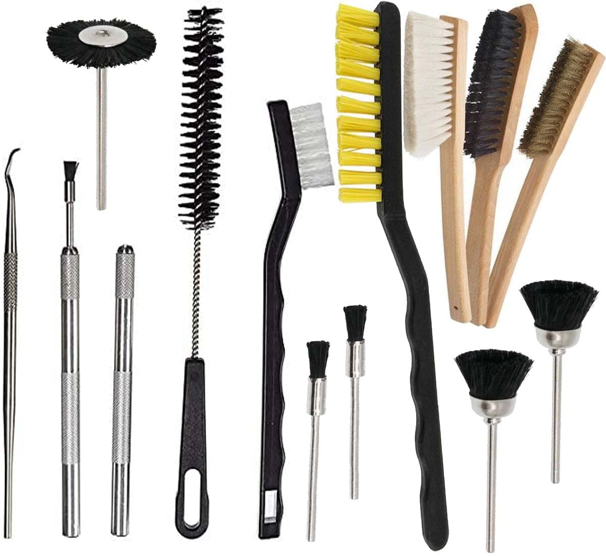 DIY Crafts Pack of 50 Pcs Combo Pack Industrial Brushes Different Shapes Ergonomic WoodNylonMetal Handles Organizing Cleaning Maintainance for Machines Engines Floor Pack of 50 Pcs Combo Pack