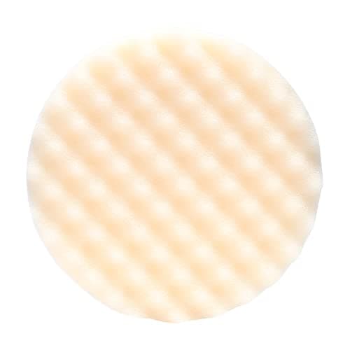 Perfect-It 3M Foam Compounding Pad, 05737, Inset, Single Sided, Hook and Loop, 8 in , White
