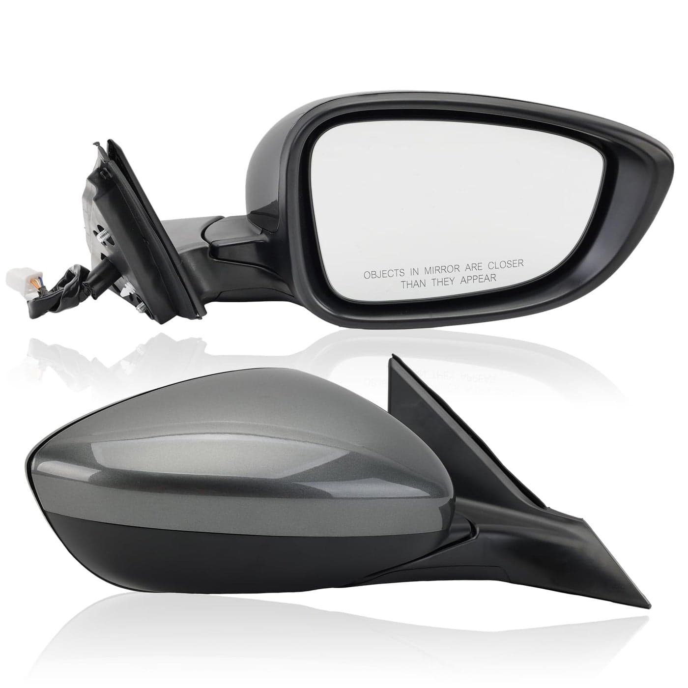 MOFOAP Right Passenger Side Mirror Compatible with Honda Accord 2018 2019 2020 2021 Mirrors with PowerNonHeatedSport 15T Repalce 76258TVAA02 HO1320328 Grey