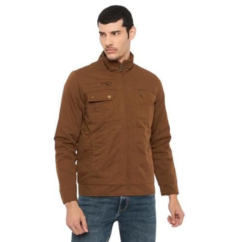Duke Stardust Men Full Sleeve Jacket (SDZ3122_Brown_XL)