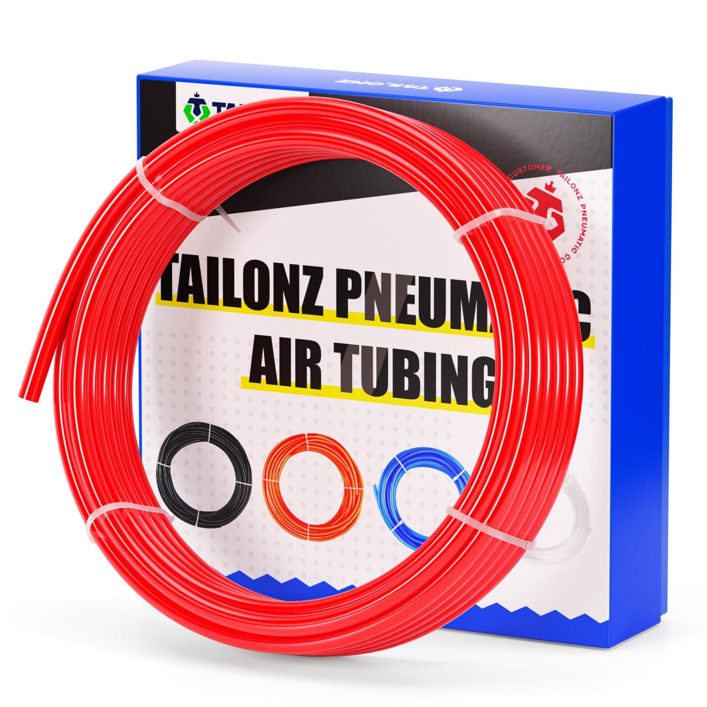 TAILONZ PNEUMATIC Air Line 14 inch od Red Pneumatic Nylon Tube 328ft Air Brake Tubing Nylon Hose