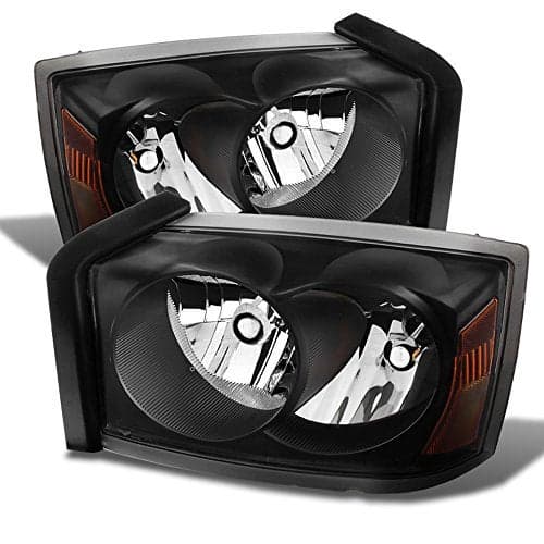 ACANII For Black 20052007 Dodge Dakota SLT ST Replacement Headlights Headlamps Pair 0507 Driver Passenger Side
