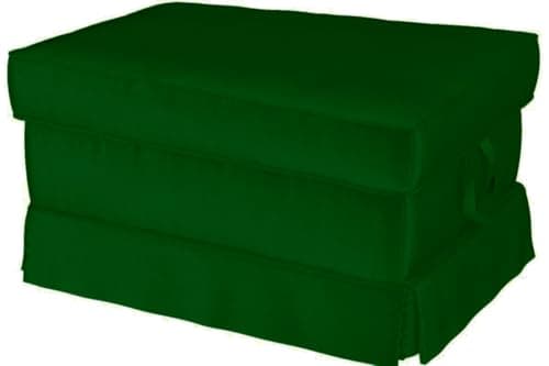 Velvet Pets Friendly Sofa Covers Custom Made Compatible for IKEA Ektorp Sofa Slipcovers (Velvet Green Ektorp Ottoman)
