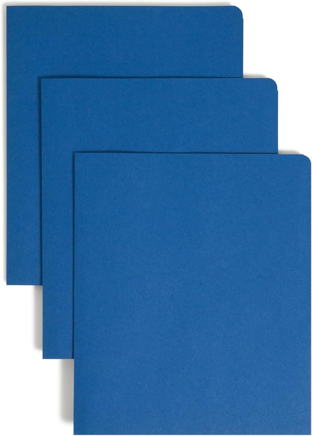 Smead TwoPocket Heavyweight Folder Paper Folders with Pockets Letter Size Dark Blue 25 per Box 87854