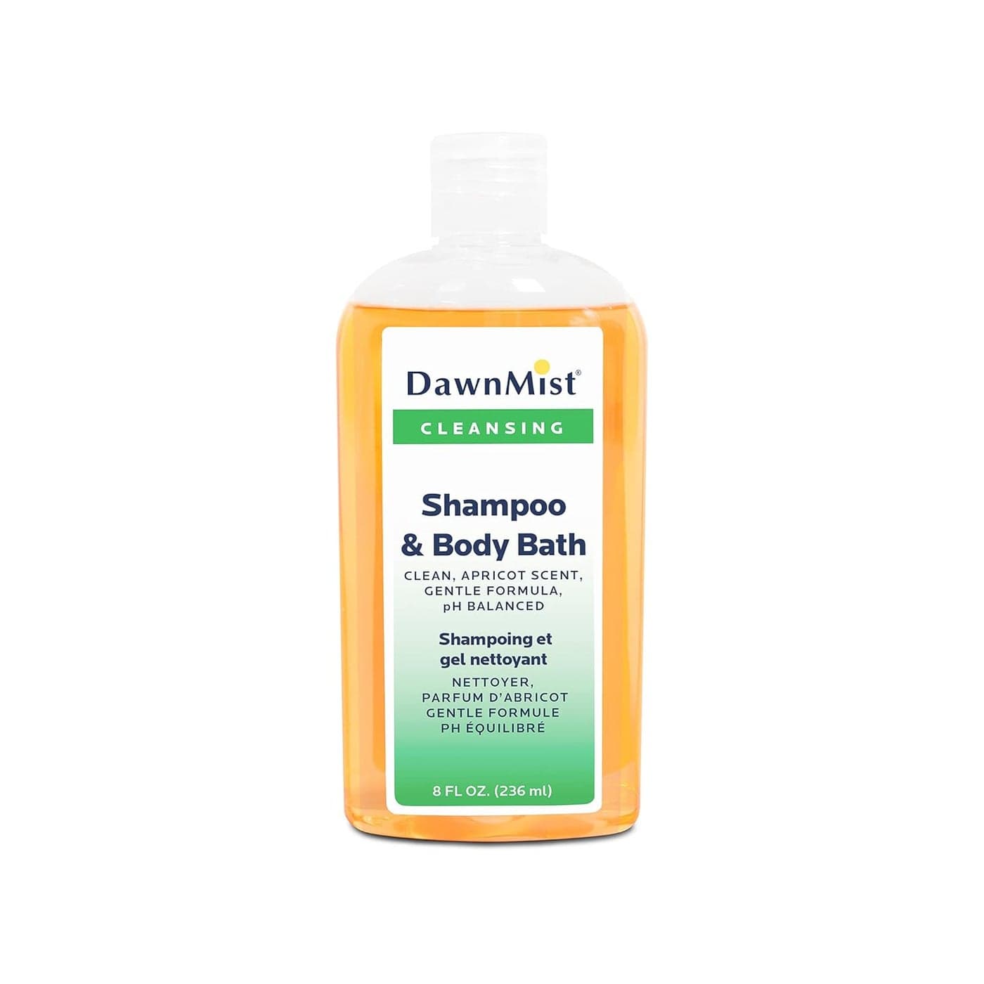 Dukal Shampoo and Body Bath 8 oz 1 Count 2in1 Gentle Cleanser for Hair and Skin pH Balanced Lightly Scented RinseFree Option for Personal Care and Medical Use
