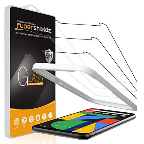 Supershieldz (3 Pack) Designed for Google Pixel 4 XL/Pixel 4XL Tempered Glass Screen Protector with (Easy Installation Tray) Anti Scratch, Bubble Free
