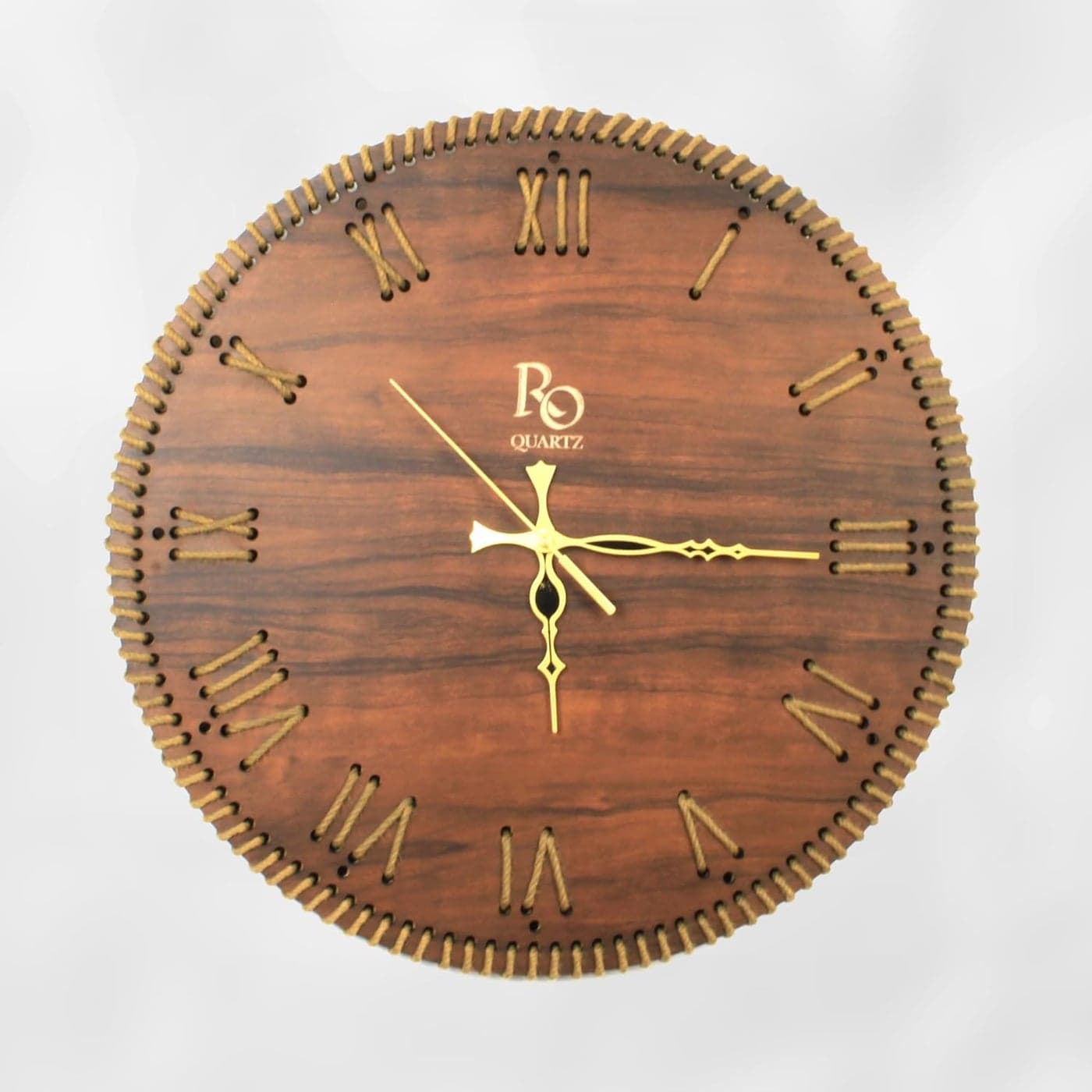 Regiis_Opera | Heritage Oak Wall Clock, Wooden Wall Clock | Wooden Analog Wall Clock with Silent Sweep | Antique Handmade Wall Clock 15 Inch (2 Year Warranty)