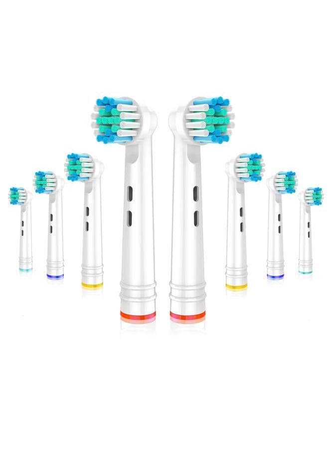 Replacement Toothbrush Heads Fit for Oral-B Electric Toothbrushes, 8PCS, Small Round Head Refills for Oral B Handles 3756 3757 3744 3765 3709 4729