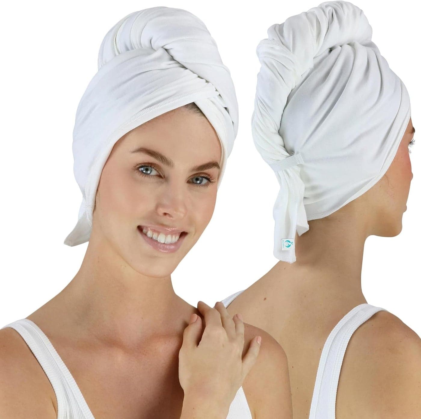 Anti Frizz Premium Cotton Hair Towel Enhances Healthy Natural Hair Plop Wrap Scrunch Curly Wavy or Straight Hair All Hair Types