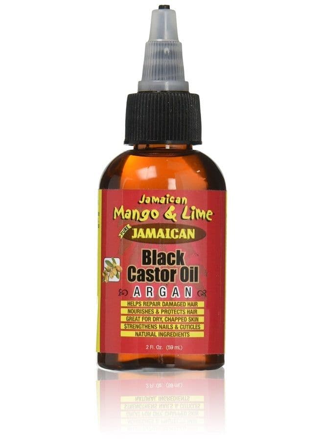 Black Castor Oil, Argan, 2 Fl Oz