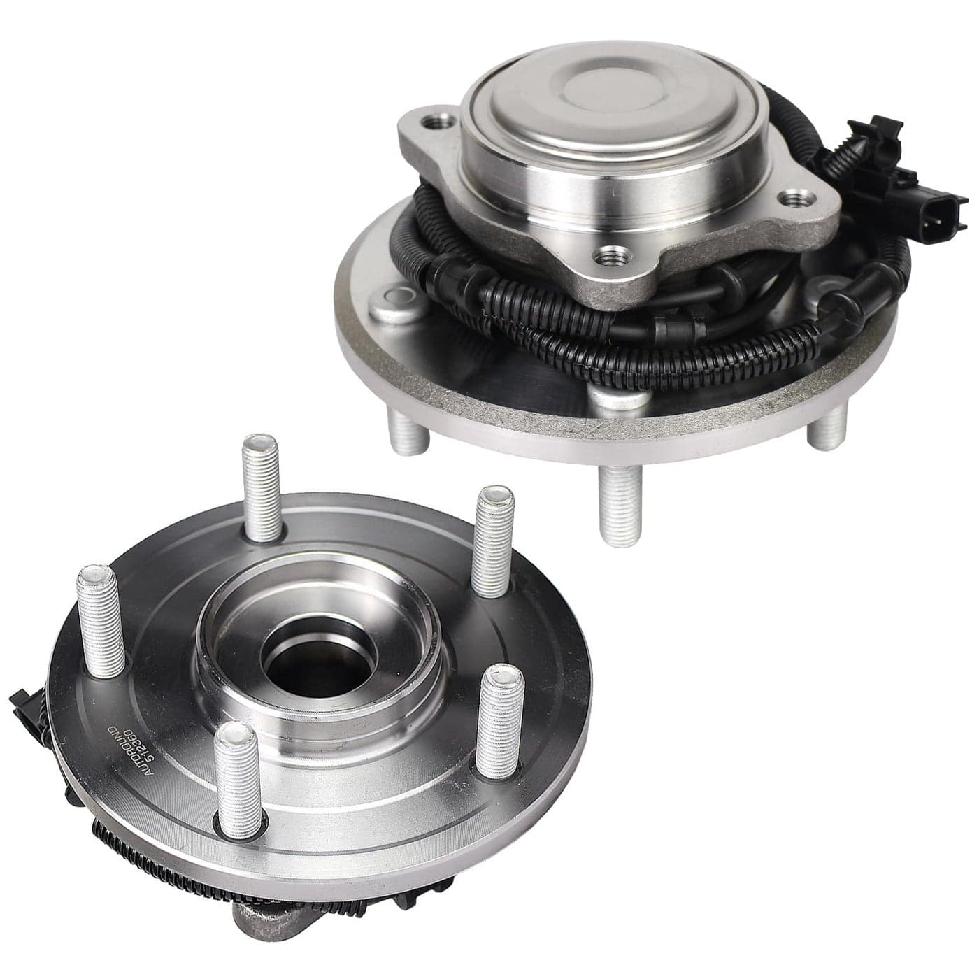 Autoround 512360 Rear Wheel Bearing and Hub Assembly Fit for 20082012 Chrysler Town Country 20082012 Dodge Grand Caravan 20092012 VW Routan 5Lug wABS Set of 2