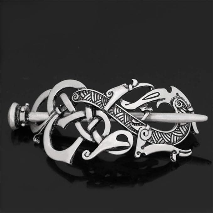 Minkissy Retro Viking Hair Clips Hairpins Viking Hair Accessories Irish Style Hair Slide Clip Stick for Women Girls Style 1