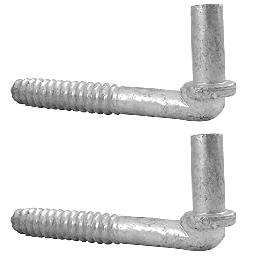 Jake Sales - 4-1/2 In Wood Post Lag Screw Hinge - 5/8 Hinge Pin - 2 Pack