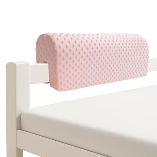 Wonder Space Toddlers Bed Rail Bumpers Protecter Childrens Bed Guardrail Padding AntiCollision Increased Height Fall Prevention Easy InstallEnhanced Safety Mostly Fit 23ft Pink